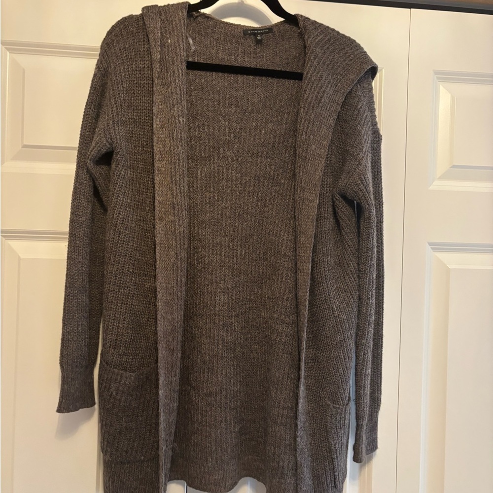Staccato Heather Gray Hooded Cardigan
